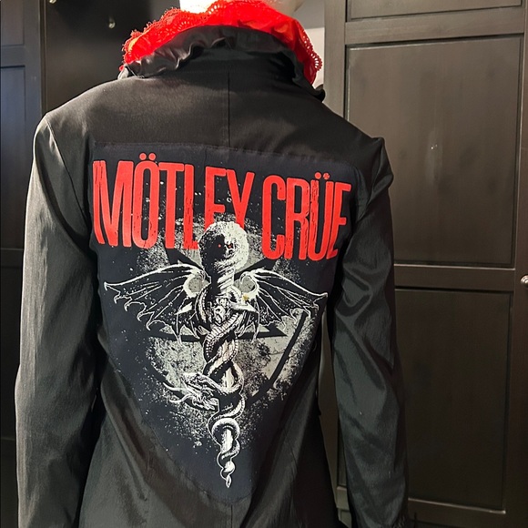 # 139  Sexy, grunge, rock and roll Mötley Crüe Handcrafted coat - Picture 16 of 17
